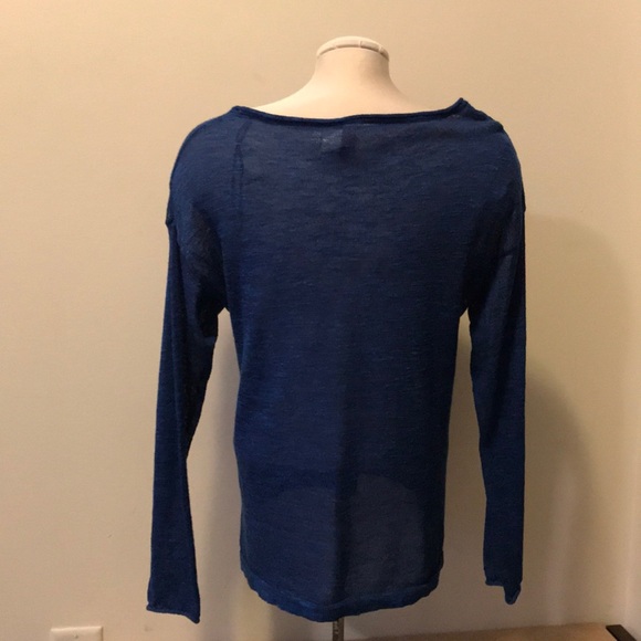 H&M Blue Mesh Sweater - Picture 3 of 5